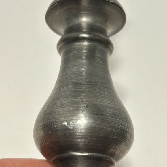 Vintage Colonial Casting Meriden Pewter Candlestick Candle Holder 9” Silver Tone - Picture 12 of 16